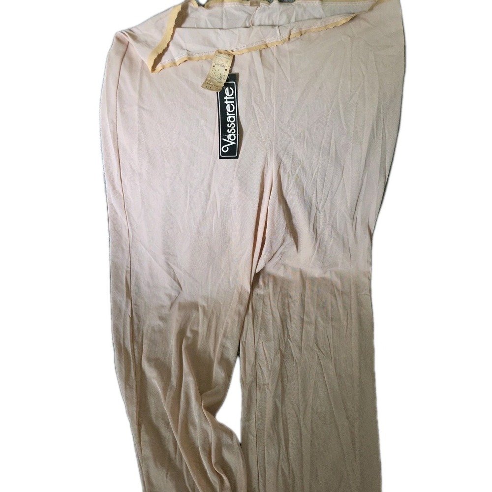 Vtg Vassarette‎ Long Pettipants Pant Liner Slip Pants Trimmed Nylon NWT